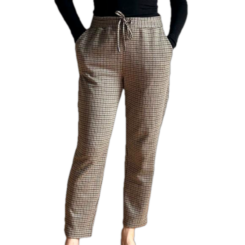 Anthropologie Maeve Plaid Academia Relaxed Pants